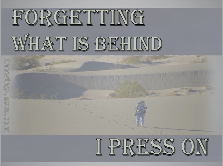 Philippians 3:12 Forgetting What Is Behind (sage)